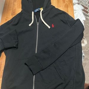 Ralph Lauren Polo Black Zip-up hoodie sweatshirt XL